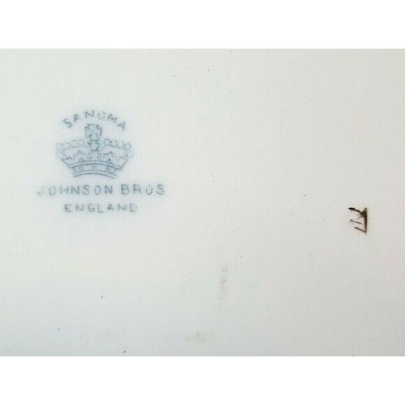 Johnson Bros Sanoma 14-1/8" Porcelain Oval Serving Platter Staffordshire England - Picture 5 of 5